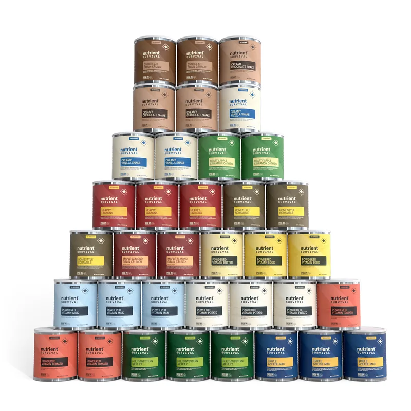 Nutrient Survival 90 day max variety emergency food kit